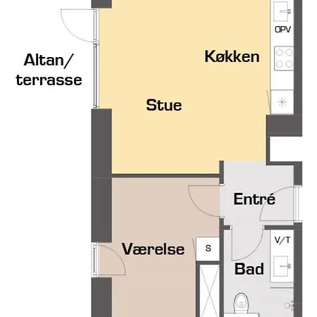 Great 1-bed W Balcony By Harbour Apartamento Odense